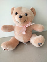 "Sitting Ribbon Soft Teddy Bear – Adorable Plush Toy with Decorative Bow for Kids"